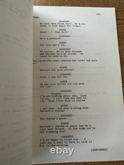 With Honors Joe Pecsi Brendan Fraser Movie Original Screenplay Script