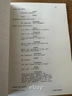 With Honors Joe Pecsi Brendan Fraser Movie Original Screenplay Script