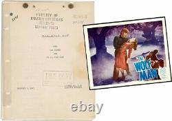 Wolf Man Original Vintage Universal Movie Script Starring Lon Chaney Jr