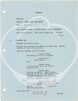 Woody Allen SLEEPER Original screenplay for the 1973 film #150822