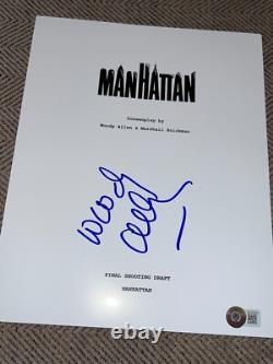 Woody Allen Signed Autograph Movie Script Annie Hall Beckett Bas Auto Coa E