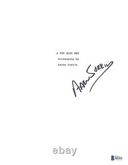 Writer Aaron Sorkin Signed'a Few Good Men' Full Movie Film Script Beckett Coa