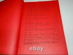 X-MEN MOVIE SCRIPT 1997 ED SOLOMON FIRST DRAFT 11/21/97 INCREDIBLY RARE 1st RED