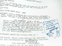 X-men Bryan Singer's Movie Script Pre Delivery Very Rare Incredible Marvel Piece