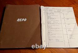 ZERO TO SIXTY aka REPO Original 1977 Movie Script Darren McGavin Sylvia Miles