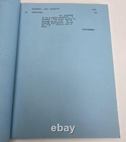 ZIEGFELD THE MAN AND HIS WOMEN / Joanna Lee 1977 TV Movie Script, Paul Shenar