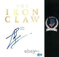 Zac Efron Signed The Iron Claw Full Movie Script Autograph Beckett Bas Coa