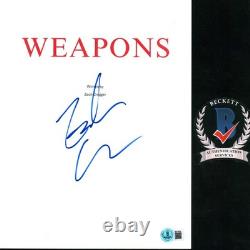 Zach Cregger Signed Weapons Full Movie Script Horror Director Bas Coa