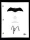 Zack Snyder Signed Batman V Superman Movie Script Autograph (c) Beckett Bas