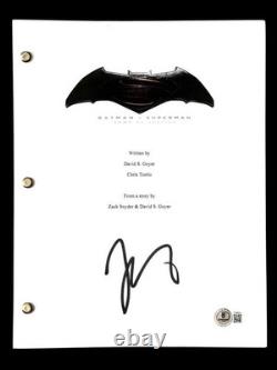 Zack Snyder signed Batman v Superman movie script autograph (C) Beckett BAS