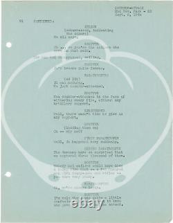 Zoltan Korda COUNTER-ATTACK Original screenplay for the 1944 film #140249